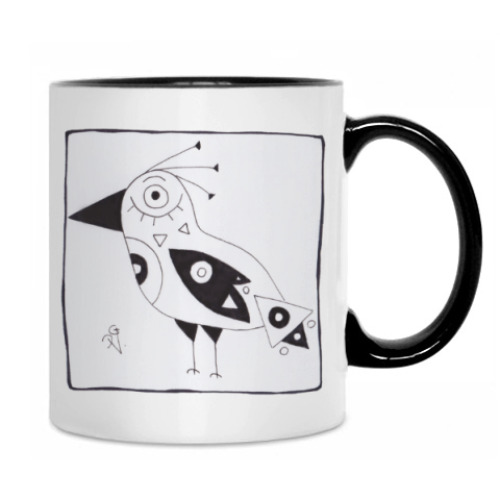 Кружка с принтом Птица