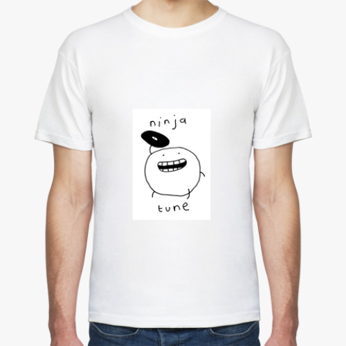 Футболка с принтом ninja tune
