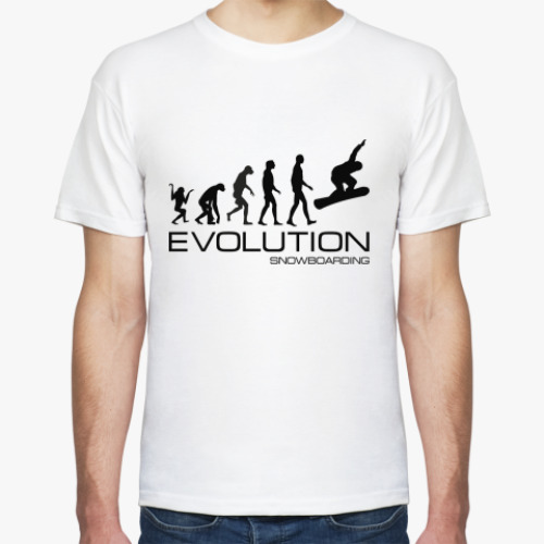 Футболка с принтом Evolution snowboarding