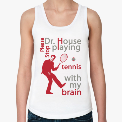 Женская майка с принтом House tennis Жен майка