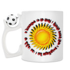 Кружка с футбольным мячиком