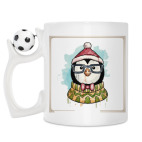 Кружка с футбольным мячиком