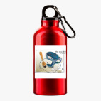 Металлическая бутылка 400 мл UV-DTF