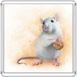 Декоративная крыса - рисунок