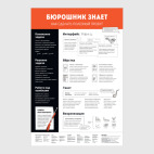 Постер 40 х 60 см Бюрошник знает