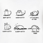 Soft kitty, warm kitty, Little ball of fur