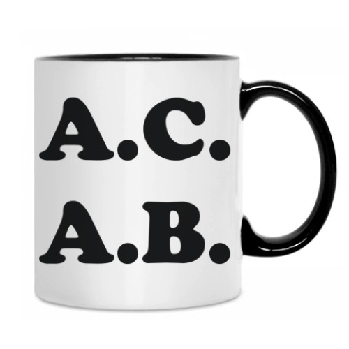 Кружка с принтом A.C.A.B