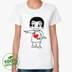 Женская футболка органик