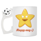 Кружка с футбольным мячиком