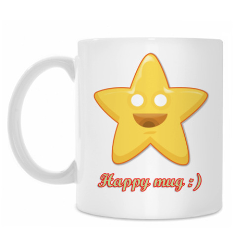 Кружка с принтом Happy mug