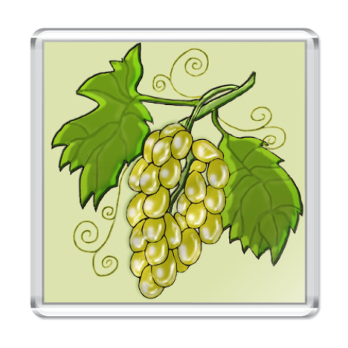 Магнит с принтом  Виноград