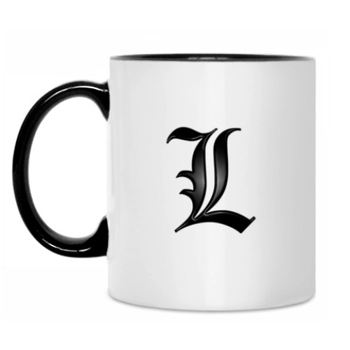 Кружка с принтом L