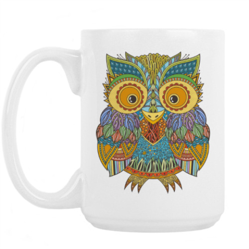 Кружка с принтом Лупоглазая совушка