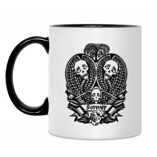 Кружка с принтом Forever.