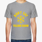 Классическая футболка No yellow snow