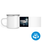 Кружка металлическая белая (круговая запечатка)