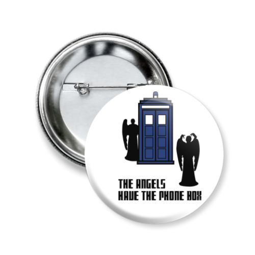 Значок 50мм с принтом Angels (WHO31)