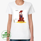 Женская футболка органик