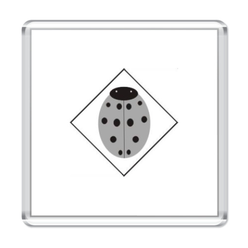 Магнит с принтом  Coccinellidae