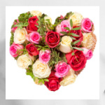 Сердце из роз
