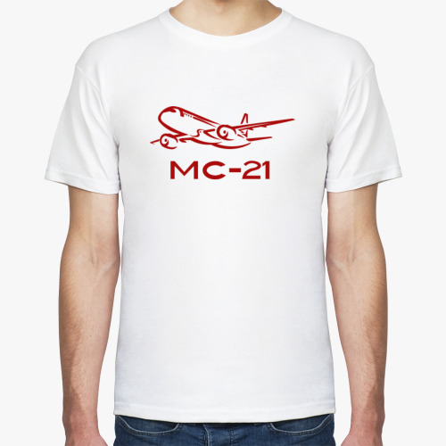 Футболка с принтом самолёт, МС-21