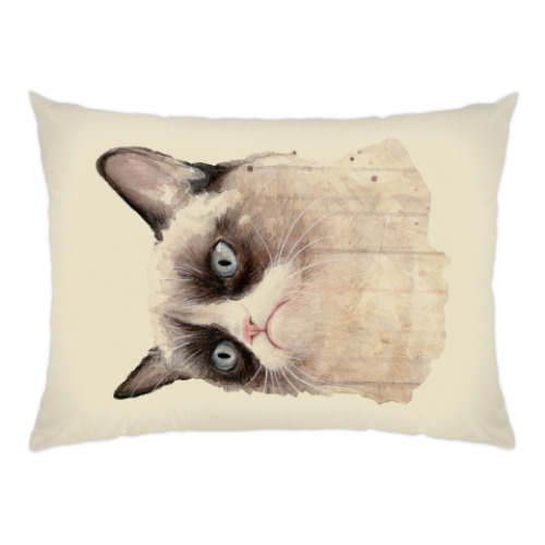 Подушка с принтом Grumpy Cat / Сердитый Кот