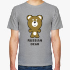 Классическая футболка RUSSIAN BEAR