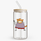 Банка с бамбуковой крышкой