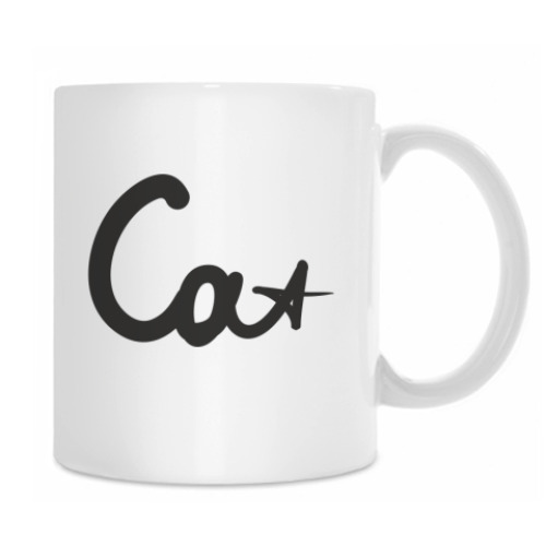 Кружка с принтом 'Кот'