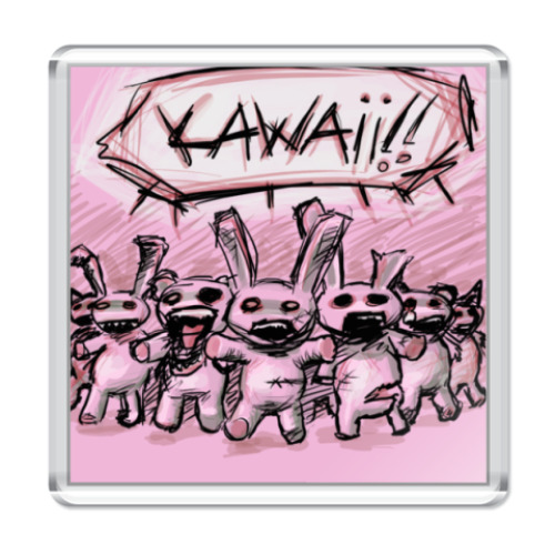 Магнит с принтом  kawaii