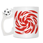 Кружка с футбольным мячиком
