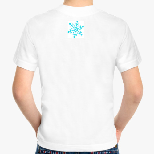 Детская футболка с принтом Рудольф