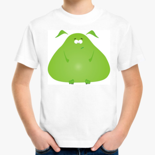 Детская футболка с принтом  чудик
