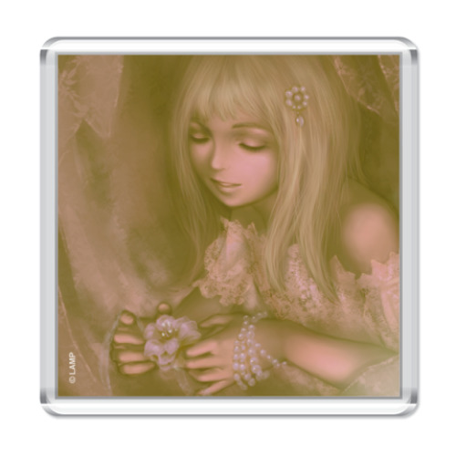 Магнит с принтом  «Цветы»