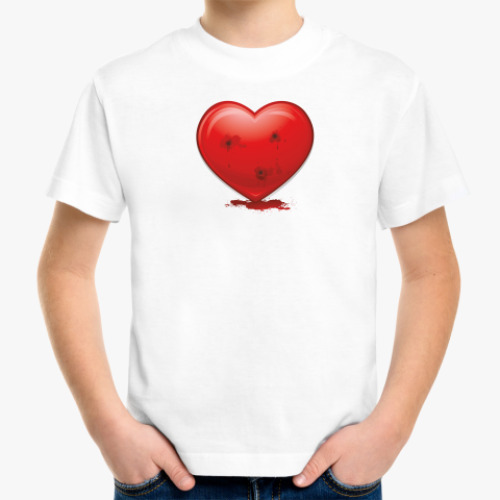 Детская футболка с принтом Сердце