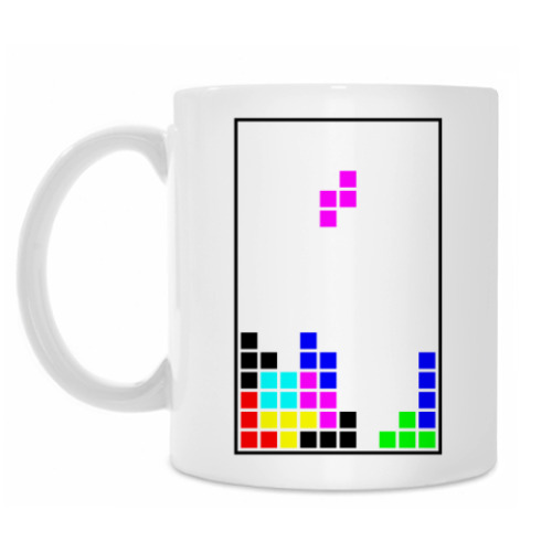 Кружка с принтом 'Тетрис'