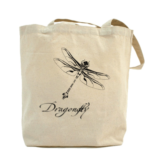 Сумка шоппер с принтом Dragonfly