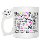 Кружка с футбольным мячиком