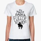 Классическая женская футболка Игра престолов.Белые ходоки