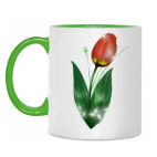 Двухцветная кружка Тюльпан