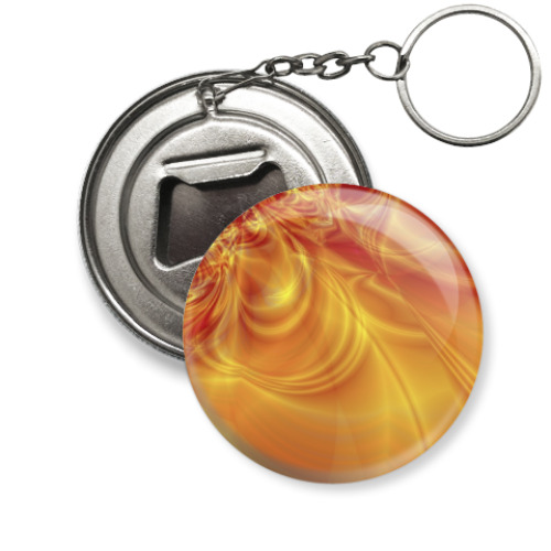 Брелок-открывашка с принтом Огонь