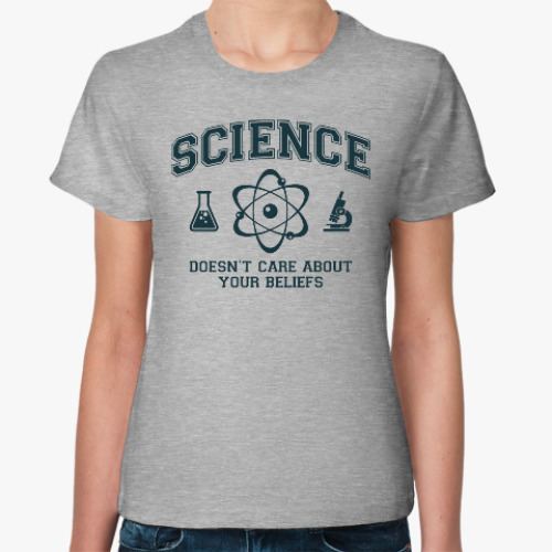 Женская футболка с принтом Science
