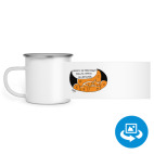 Кружка металлическая белая (круговая запечатка)