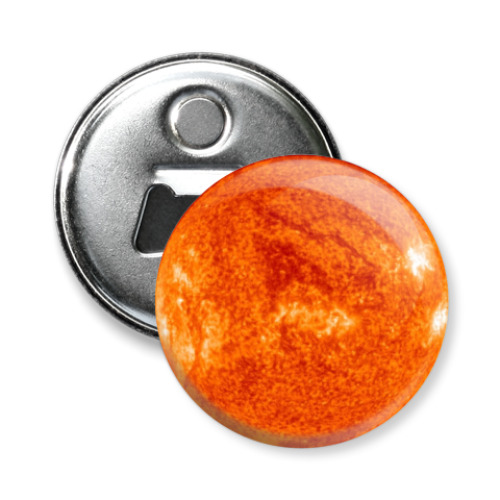 Магнит-открывашка с принтом Солнце