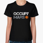 Классическая женская футболка Occupy Mars