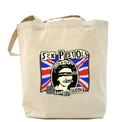 Сумка шоппер с принтом Sex Pistols