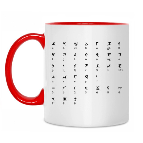 Кружка с принтом 'Алфавит'