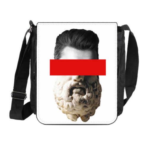 Сумка на плечо (мини-планшет) с принтом Совмещение