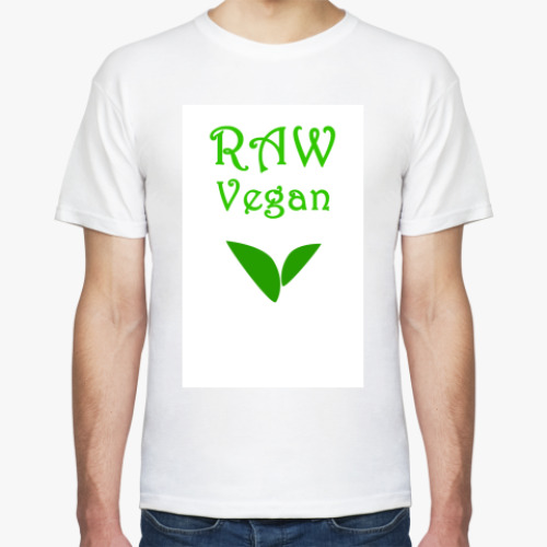 Футболка с принтом Raw Vegan