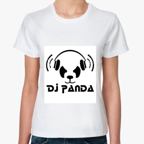 Классическая футболка с принтом  Panda
